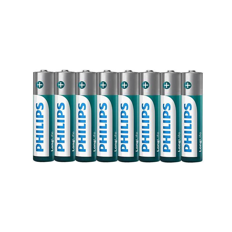 PHILIPS飞利浦5号电池7号电池碳性空调电视遥控器计算器闹钟专用一次性干电池官方正品批发