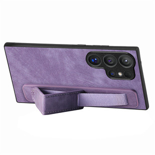 立式腕带适用三星Galaxy S24ultra手机壳支架S23+全包21fe保护壳A71F肤感A25男A55简约A34硅胶note20防摔套女