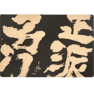 艺术家朱敬一×字说 原创大门入户门口脚垫门垫进门家用丝圈地垫