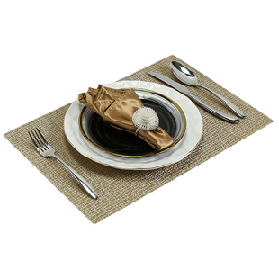 样板间别墅会所餐具餐盘餐垫套装西式餐桌装饰品样板房售楼部摆件