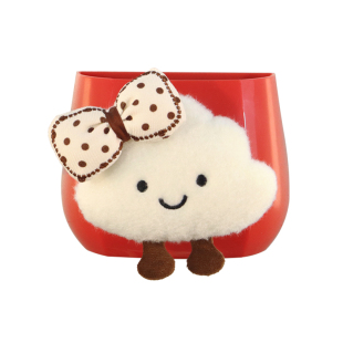 防盗门后可爱云朵冰箱贴磁贴置物架磁吸收纳盒入户门装饰盒子磁铁