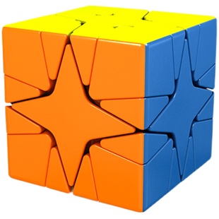 魔域魅龙北极星魔方斜转实色磨砂面三阶异形顺滑学生儿童益智玩具