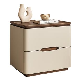 床头柜2025新款轻奢高级感现代简约实木家用卧室创意小型收纳盒