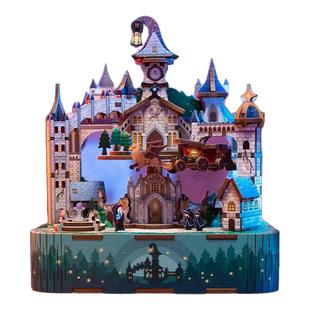 同趣拼装猫的欢聚八音盒diy手工音乐盒童趣积木拼图生日礼物女生