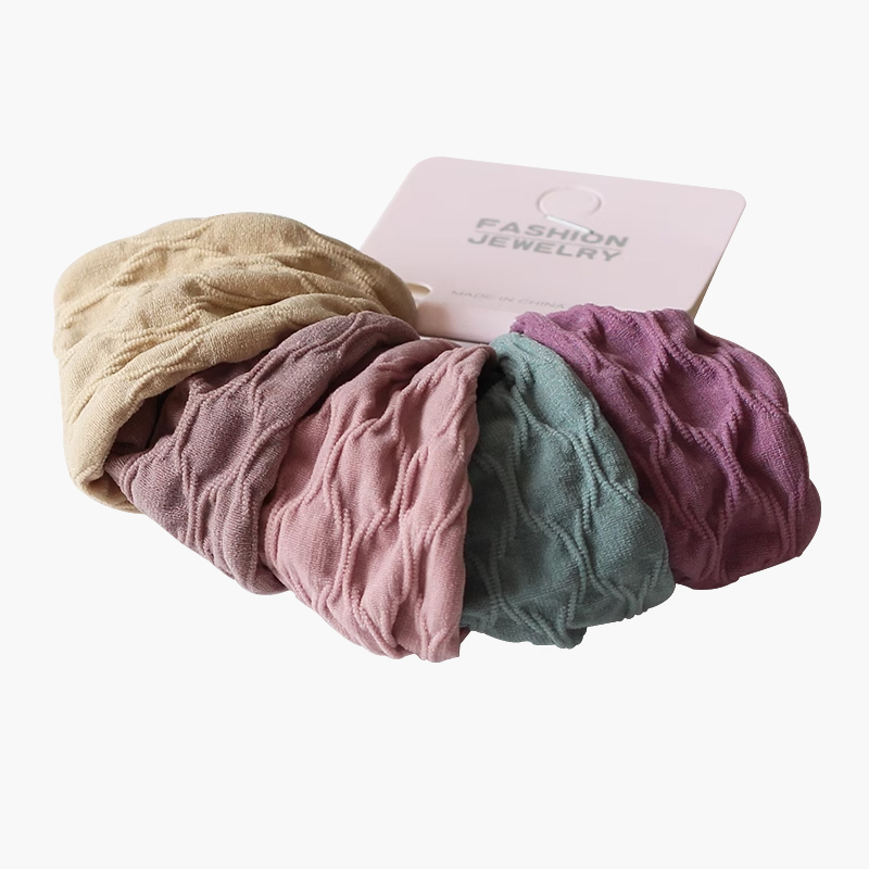 川野法式宽边无接缝发圈女2025新款简约百搭头绳不勒发无扎痕发饰