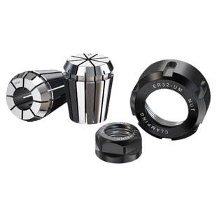 数控雕刻机主轴ER20/25/32UM筒夹动平衡螺母高精度刀夹不锈钢螺帽