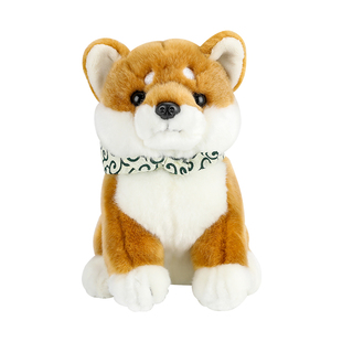 日本进口CUTE仿真动物毛绒玩偶女孩生日礼物柴犬小狗狗可爱公仔