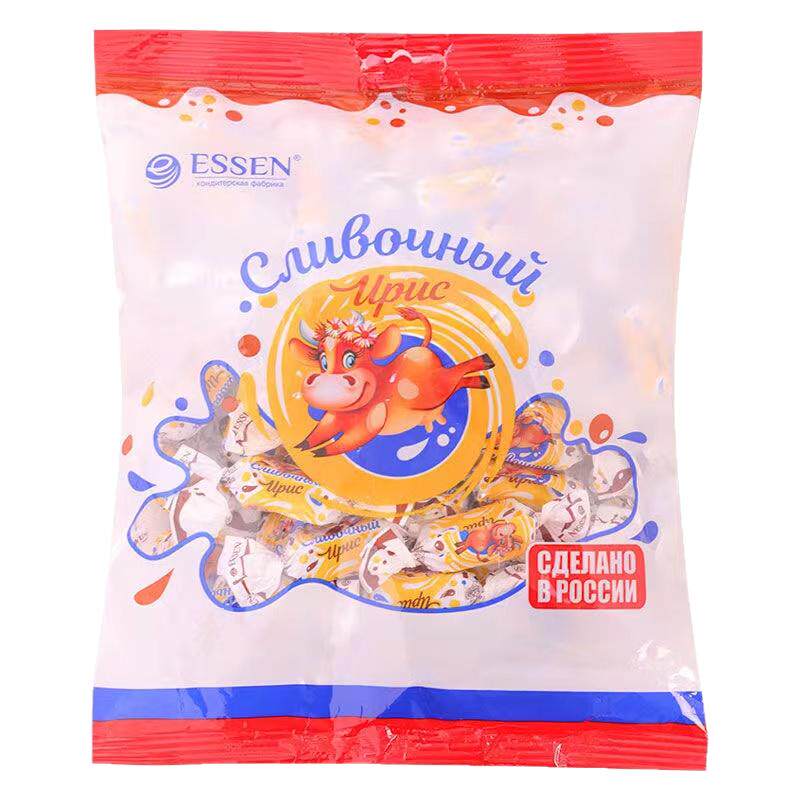 俄罗斯糖果进口巧克力味夹心奶糖