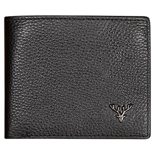 鹿师傅牛皮短款钱包男款真皮2026新款高端便携卡包送老公生日礼物