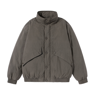 美式复古立领棉衣男女潮牌