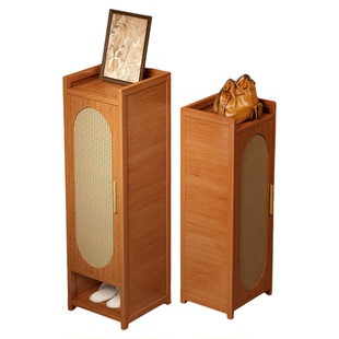 免安装鞋架子小窄门口多层家用入户简易藤编收纳小鞋柜门外走廊用