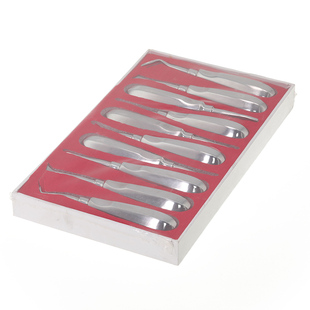 牙医仕 牙科器械牙挺套装 不锈钢微创牙挺拔牙 口腔齿科材料 包邮