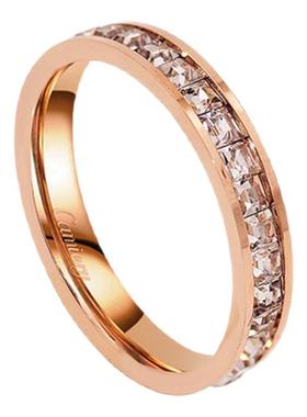 满天星戒指LOVE满钻情侣钻戒对戒