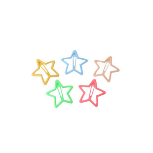 彩色bb夹儿童星星发夹不伤发宝宝头饰小女孩侧边刘海夹子碎发发卡