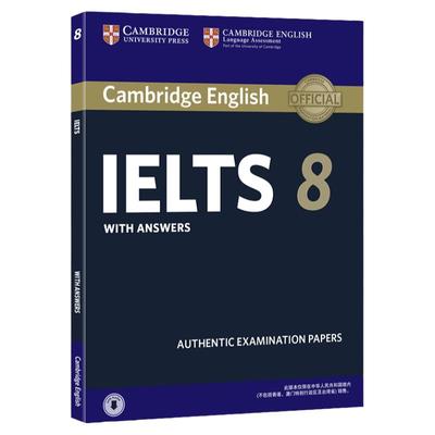 新版速发 剑桥雅思考试全真试题集8Cambridge English IELTS 8 雅思全真试题 剑桥雅思 剑8真题剑桥大学搭雅思词汇v