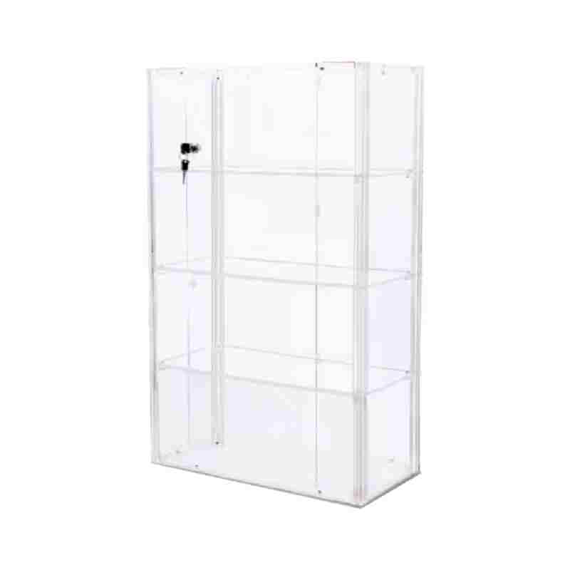 亚克力展示柜有机玻璃塑料盒子玩具模型精品透明柜带锁展示架收纳