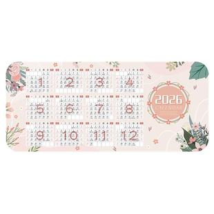 2026马年日历鼠标垫超大防滑水洗礼品定软制年历月历定制办公桌垫