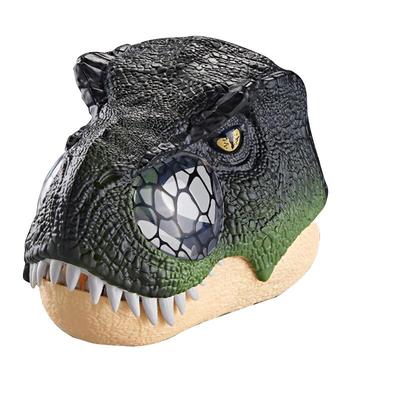 侏罗纪恐龙电动面具头套仿真会叫
