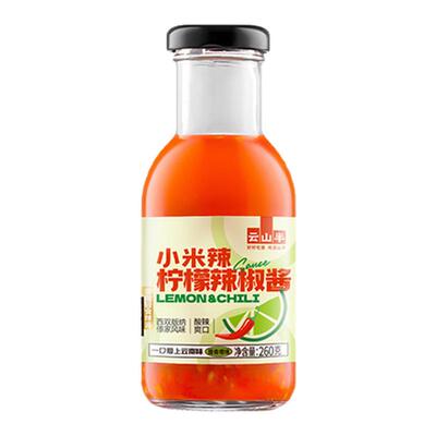 云山半小米辣柠檬辣酱0脂肪