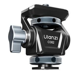 Ulanzi优篮子 CO82可调阻尼旋转蜗牛云台微单反相机通用阿莱定位销监视器支架1/4螺丝口兔笼底座摄影机配件