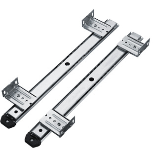 加厚键盘专用滑轨 电脑桌二节导轨两节滚珠抽屉轨道 键盘吊装托架