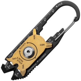 工具刀便捷钥匙扣多功能工具卡组合扣汽车钥匙扣户外随身携带挂扣