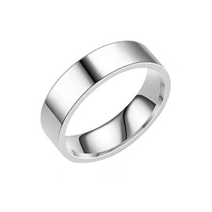 不掉色钛钢素圈光面戒指ins简约冷淡风男女情侣食指戒百搭指环潮