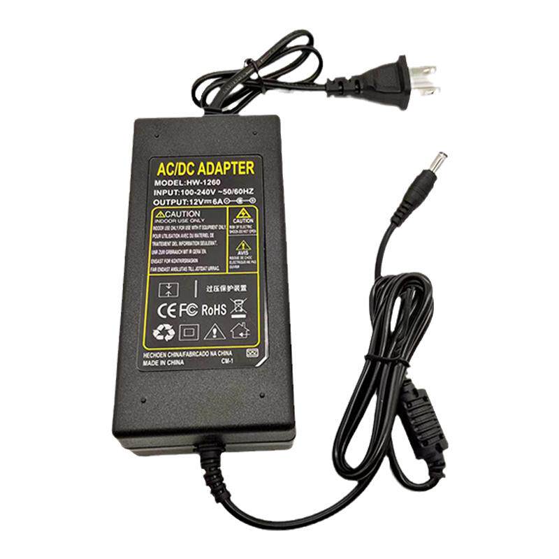 12V6A电源适配器显示屏监控电源3A4A5A7A灯条LED液晶电视