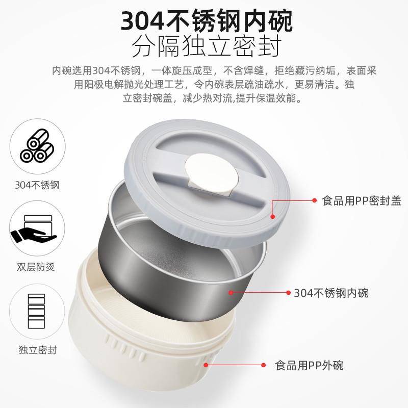 捷安玺不锈钢保温饭盒24小时超长保温桶冬天上班族2025新款便当盒