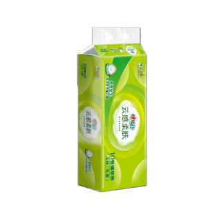 心相印云感空芯卷纸立体压花4层150g*10粒/提有芯家用厕纸卫生纸