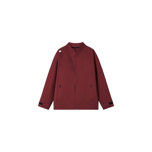 hotsuit后秀运动风衣男士2026春季立领防风透气梭织夹克红色外套