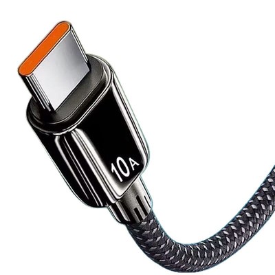 Type-C数据线240W超级快充10A适用华为p70mate60p/p30/p40荣耀v50小米VIVOPP通用手机编织闪充电线加长2米