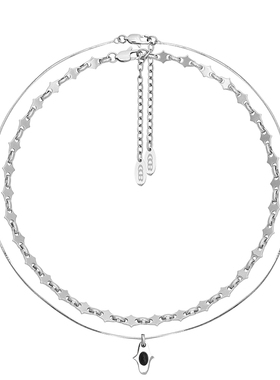 CHICHABOOM黑玛瑙荆棘钛钢项链