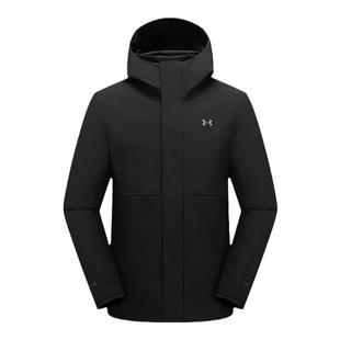 安德玛UA官方户外鸭绒内胆三合一冲锋衣两件套登山防水保暖外套男