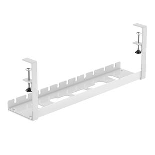 桌下理线器免打孔固定可调节桌下理线架碳钢办公室家用电线收纳槽