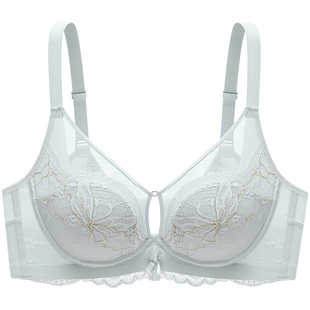 MYBODY商场同款新款内衣大胸显小胸罩女轻薄性感金线刺绣蕾丝文胸