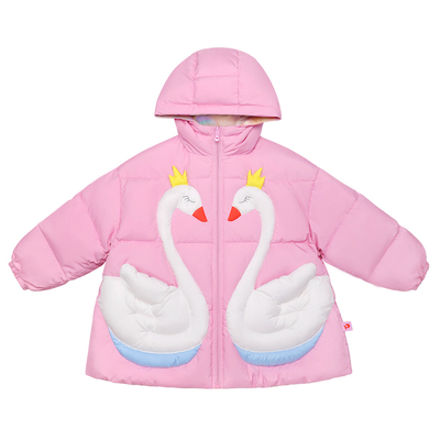 【优雅的天鹅】两面穿90白鹅绒服