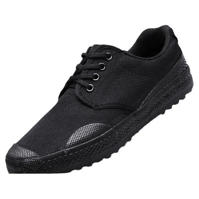 强人工地防滑耐磨运动黑色男鞋