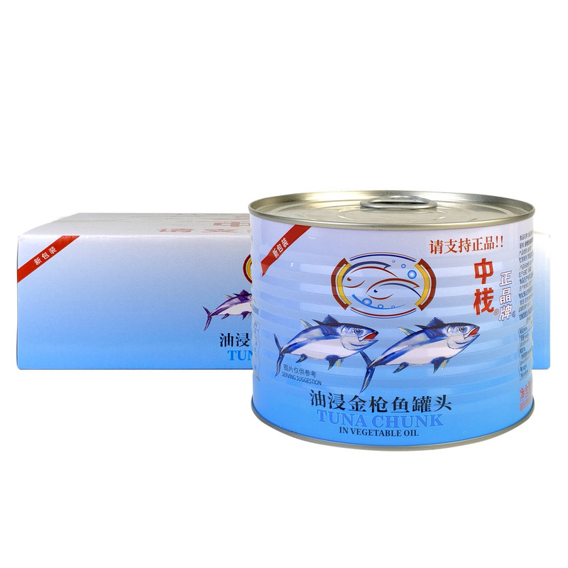 正晶牌油浸金枪鱼1.8kg*6罐整箱