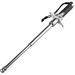 新款快拔挡刀棍三节伸缩棍子机械棍甩棍车载防身自卫打架摔棍护手