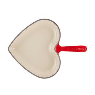 酷彩LE CREUSET法国进口珐琅铸铁锅26cm心形浅煎锅情人节送礼物