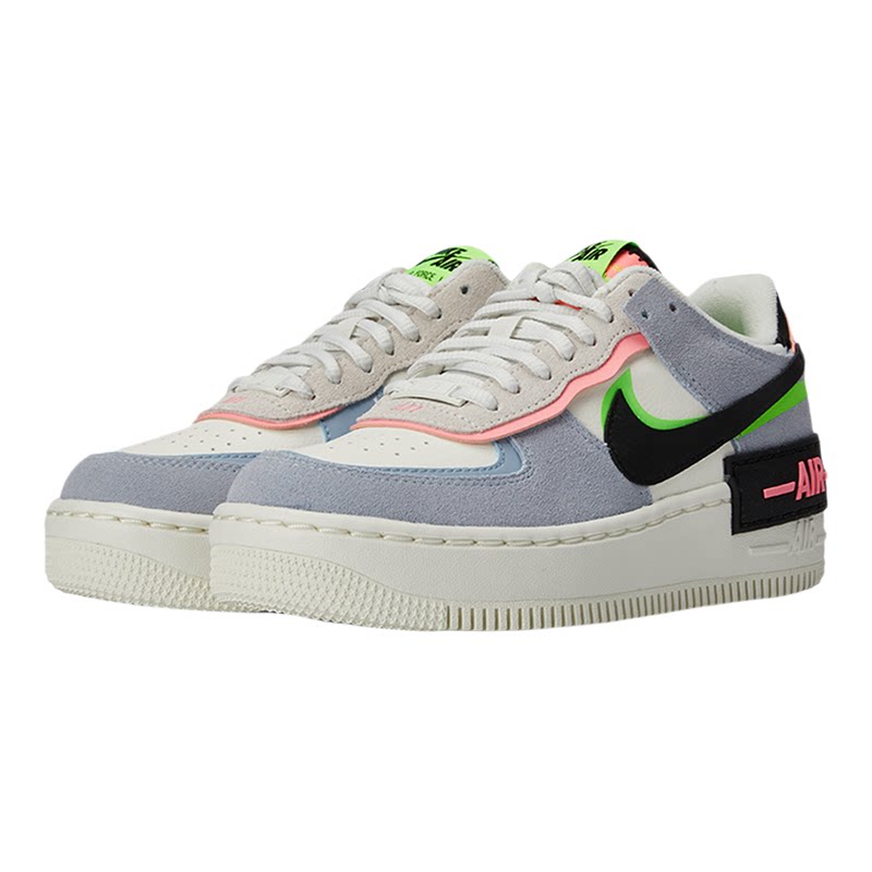 NIKE耐克女子AF1空军一号马卡龙复古板鞋运动休闲鞋CU8591-101
