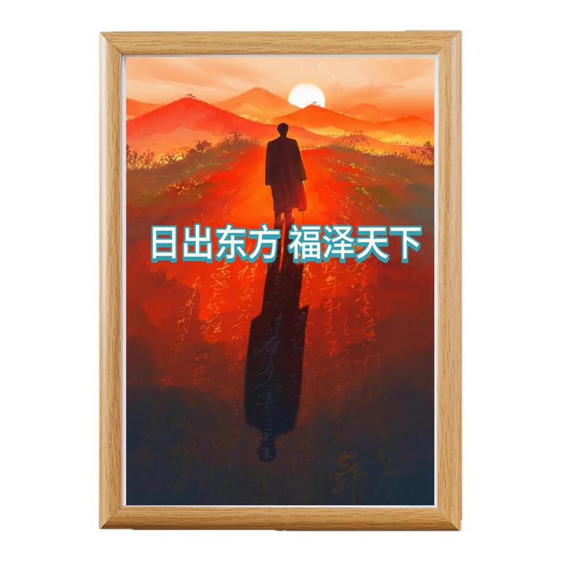 现代简约实木毛主席相框摆件