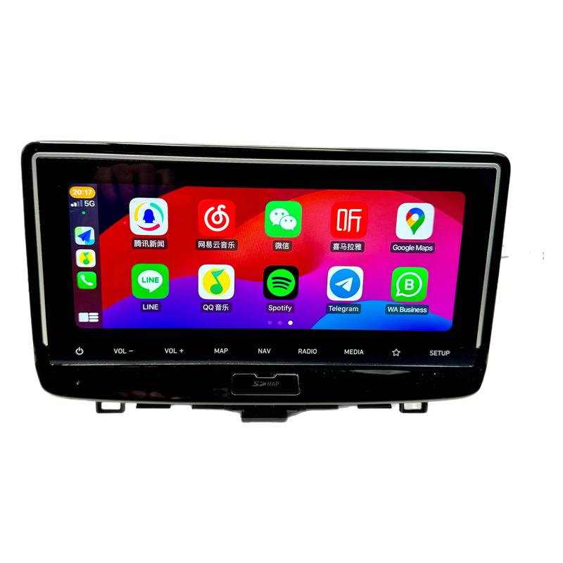 韩系车菲斯塔中控屏升级carplay