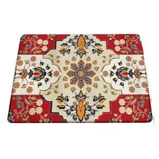 大江地垫红色玄关入户门地毯家用大门口门垫进门民族风防滑踩脚垫