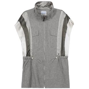 谜底外套无袖女2025夏新品复古风度假大廓形H型中长外套252MW0598