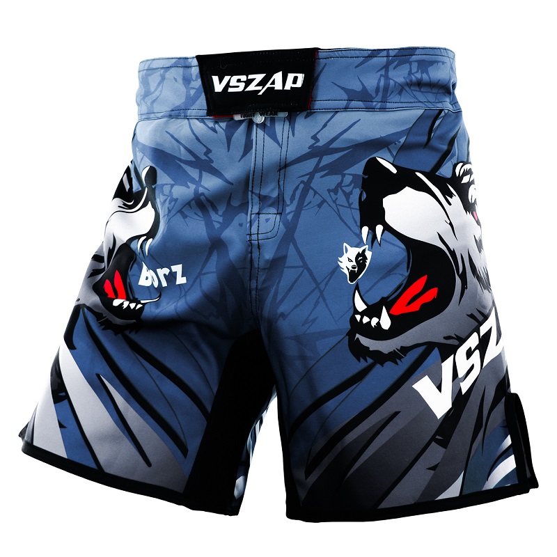 VSZAP狂怒格斗短裤男UFC比赛定制踢拳击运动训练速干泰拳搏击半裤