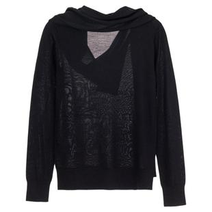 TOTEME 春季新款女士黑色百搭潮流短款毛衣银泰百货精品301574