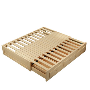 实木榻榻米床 抽拉床 多功能储物推拉床 伸缩沙发床 小户型折叠床