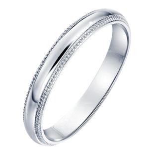 周生生PROMESSA小皇冠Pt950铂金戒指情侣结婚对戒71135R